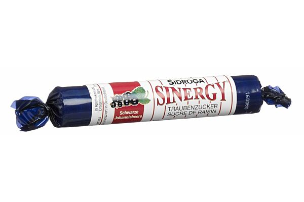 Sinergy Traubenzucker Johannisbeere schwarz Rolle 40 g