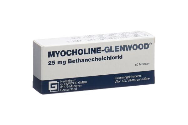 Myocholine-Glenwood cpr 25 mg 50 pce