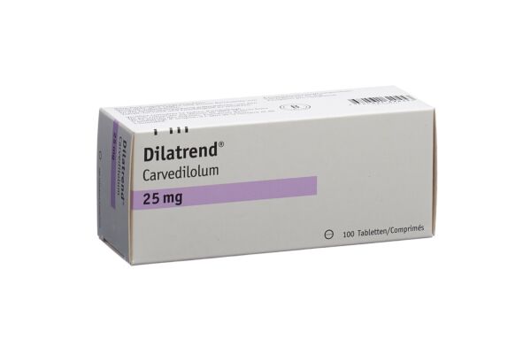 Dilatrend cpr 25 mg 100 pce