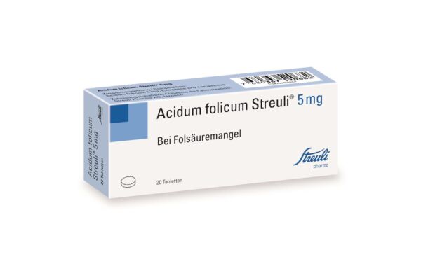 Acidum folicum Streuli cpr 5 mg 20 pce