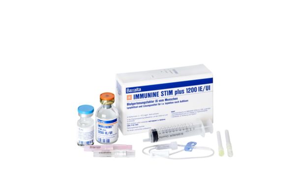 Immunine STIM Plus Trockensub 1200 IE mit Solvens Durchstf