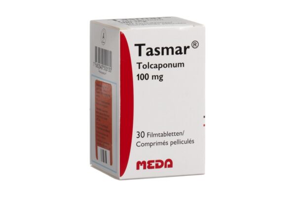 Tasmar cpr pell 100 mg fl 30 pce