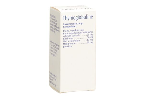 Thymoglobuline subst sèche 25 mg flac