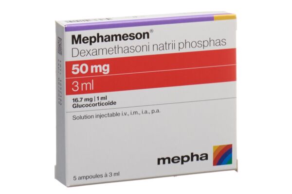 Mephameson Inj Lös 50 mg/3ml 5 Amp 3 ml