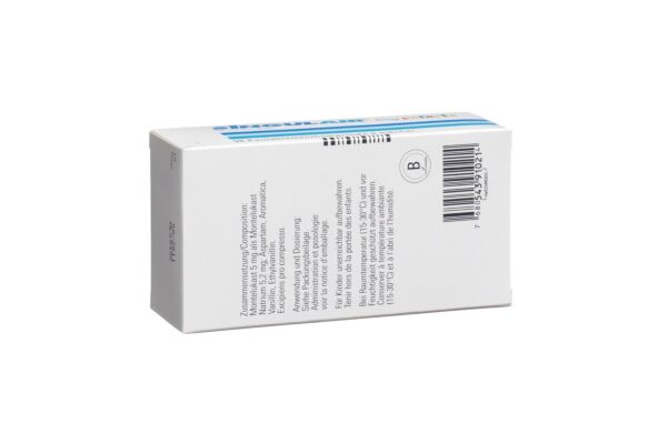 Singulair cpr croquer 5 mg enf 98 pce