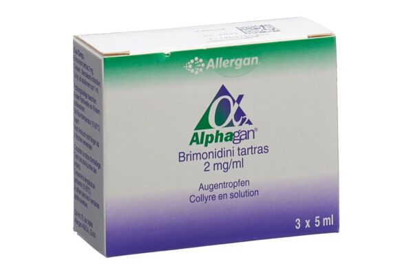 Alphagan gtt opht 2 mg/ml 3 fl 5 ml