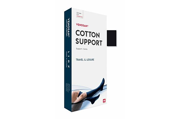 Venosan COTTON SUPPORT Socks A-D S black 1 Paar