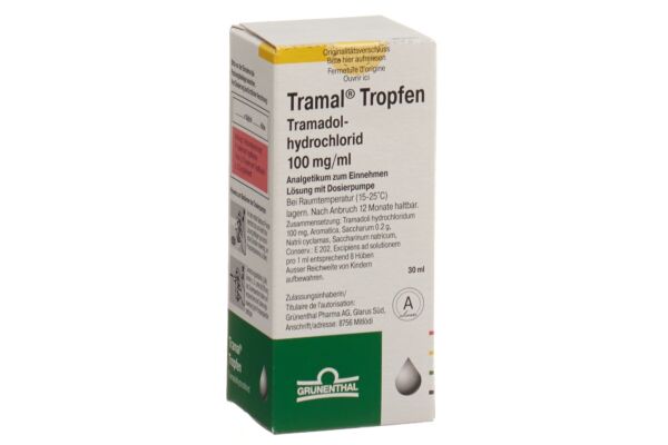 Tramal gouttes 100 mg/ml avec pompe de dosage fl 30 ml