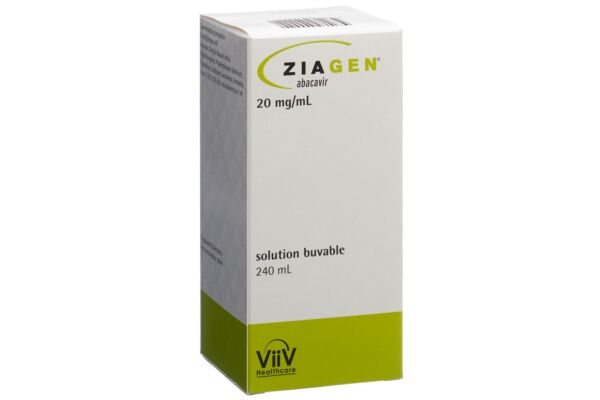 Ziagen sol buv 20 mg/ml fl 240 ml