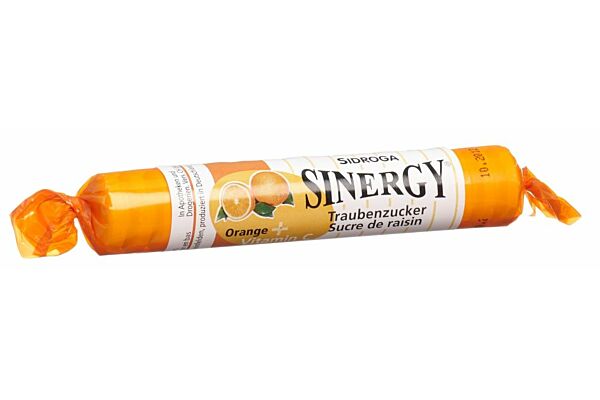 Sinergy sucre de raisin orange + vitamin C rouleau 40 g