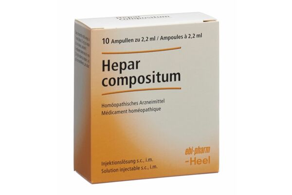 Hepar compositum Heel sol inj 10 amp 2.2 ml