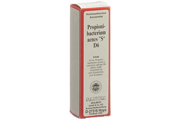 Sanum Propionibacterium acnes Tropfen D 6 10 ml