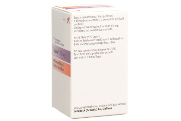 Truxal cpr pell 15 mg bte 50 pce