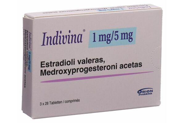 Indivina Tabl 1mg/5mg 3 x 28 Stk