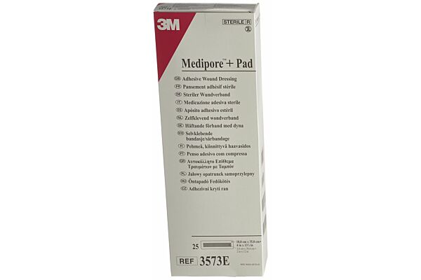 3M Medipore+Pad 10x35cm Wundkissen 5x30cm 25 Stk