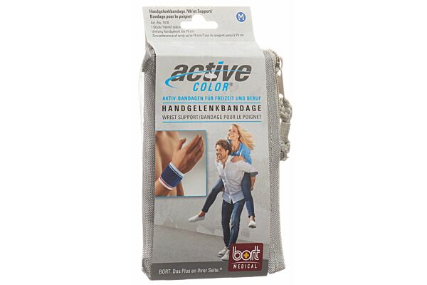 Bort ActiveColor Handgelenkbandage M -19cm blau