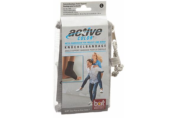 Bort ActiveColor Knöchelbandage S -21cm schwarz