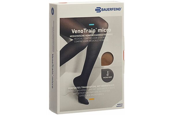 VENOTRAIN MICRO A-TU CCL2 L plus/long pied fermé caramel