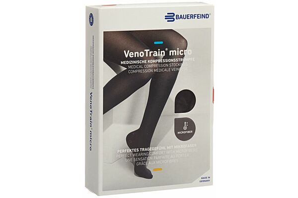 VENOTRAIN MICRO A-TU CCL2 XL plus/long pied fermé noir