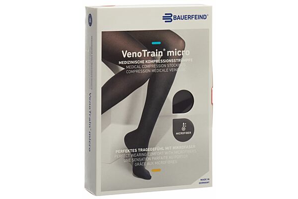 VENOTRAIN MICRO A-TU KKL2 XL plus/short geschlossene Fussspitze schwarz