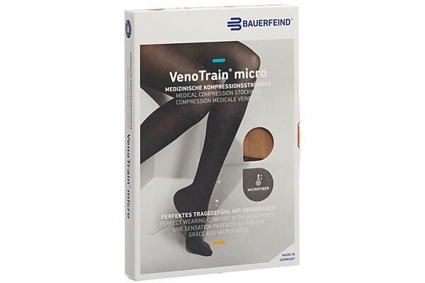 VENOTRAIN MICRO A-D KKL2 L normal/long geschlossene Fussspitze caramel 1 Paar