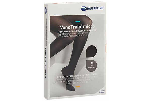 VENOTRAIN MICRO A-D CCL2 L normale/long pied fermé noir 1 paire