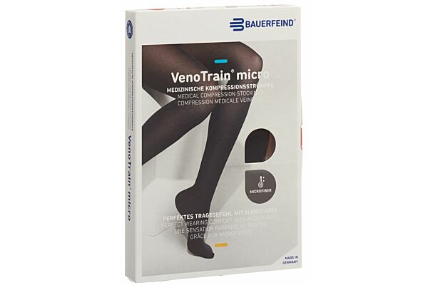 VENOTRAIN MICRO A-D CCL2 S normale/short pied fermé noir 1 paire