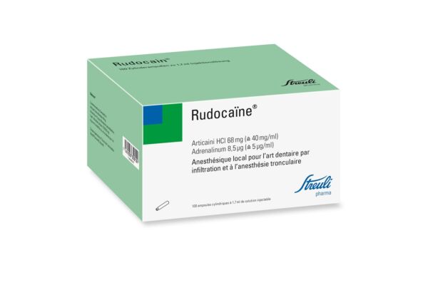 Rudocain Inj Lös 100 Zyl Amp 1.7 ml