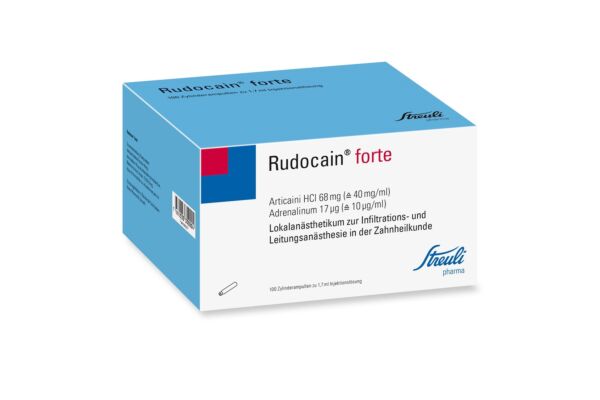 Rudocain forte Inj Lös 100 Zyl Amp 1.7 ml