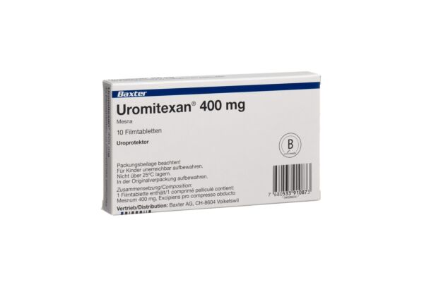 Uromitexan Filmtabl 400 mg 10 Stk