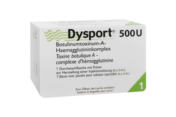 Dysport subst sèche 500 U flac