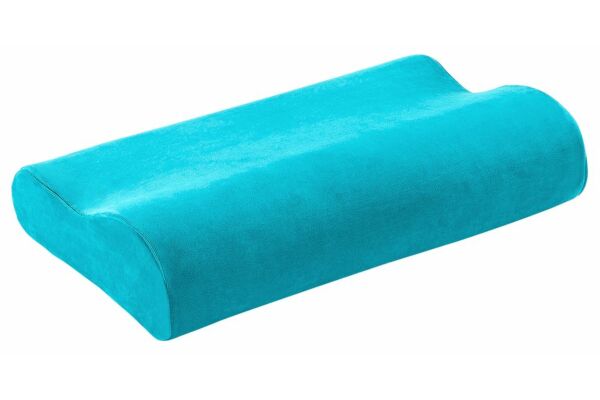 Elsa oreiller 50x11cm inclue housse en velours turquoise