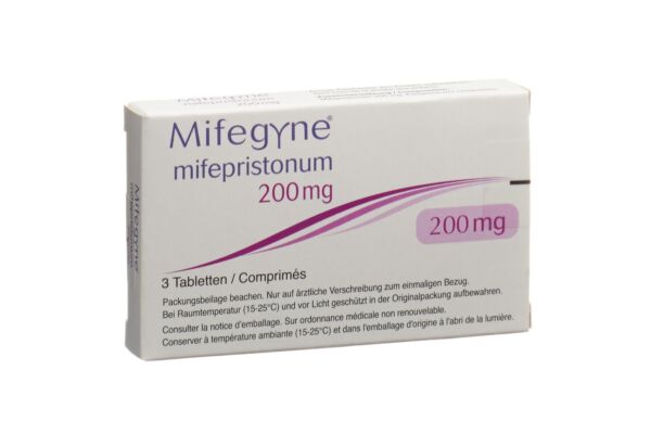 Mifegyne cpr 200 mg 3 pce