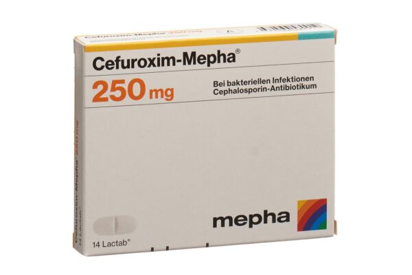 Cefuroxim-Mepha Filmtabl 250 mg 14 Stk