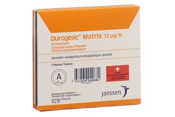 Durogesic Matrixpfl 25 mcg/h 5 Stk mit Rezept online bestellen
