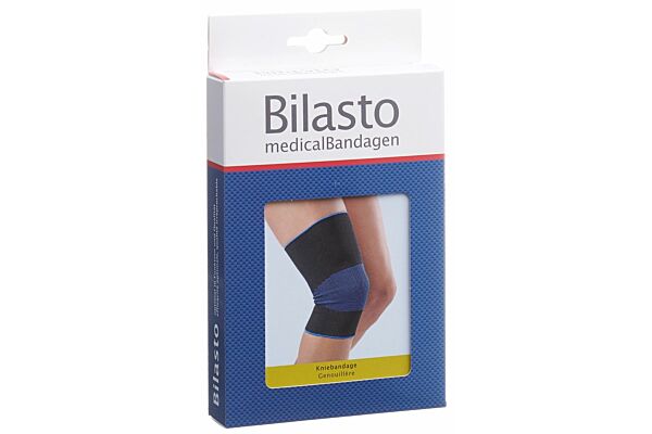 Bilasto Kniebandage M schwarz/blau