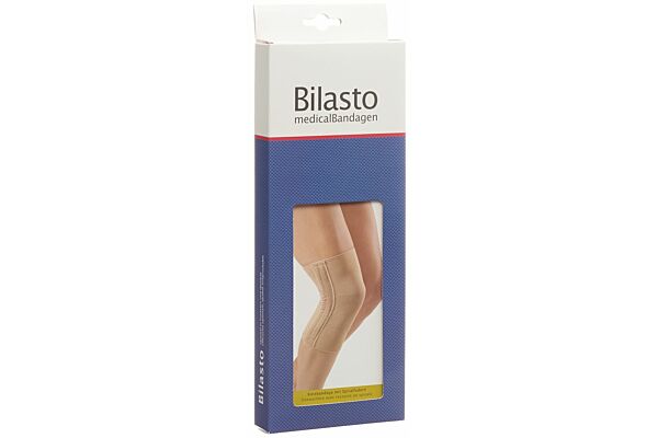 Bilasto Kniebandage mit Spiralfedern L beige