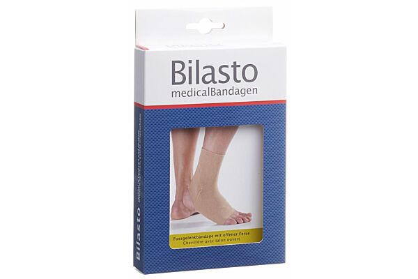 Bilasto Fussgelenkbandage XL Ferse geschlossene beige