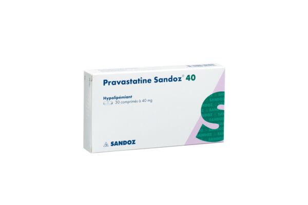 Pravastatin Sandoz Tabl 40 mg 30 Stk