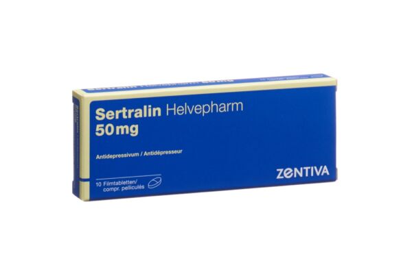 Sertralin Helvepharm Filmtabl 50 mg 10 Stk