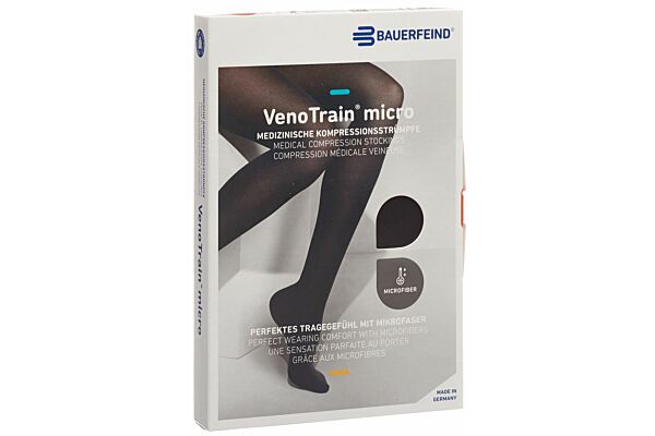 VENOTRAIN MICRO A-D CCL2 M normale/long pied ouvert noir 1 paire