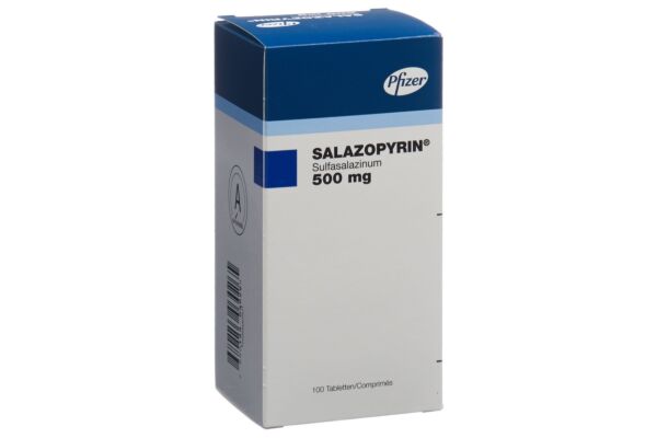 Salazopyrin cpr 500 mg bte 100 pce