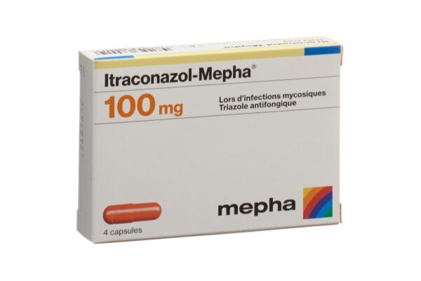 Itraconazol-Mepha 4 Kapseln Kaps 100 mg 4 Stk