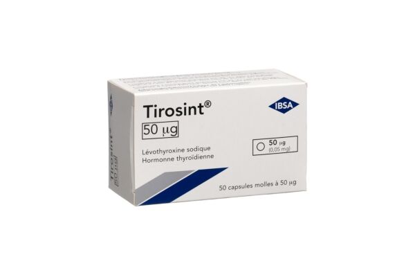 Tirosint caps moll 50 mcg 50 pce