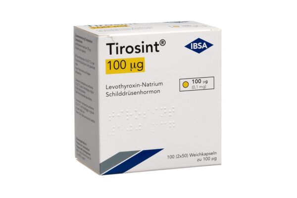 Tirosint caps moll 100 mcg 100 pce