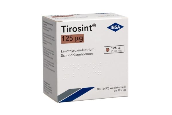 Tirosint caps moll 125 mcg 100 pce