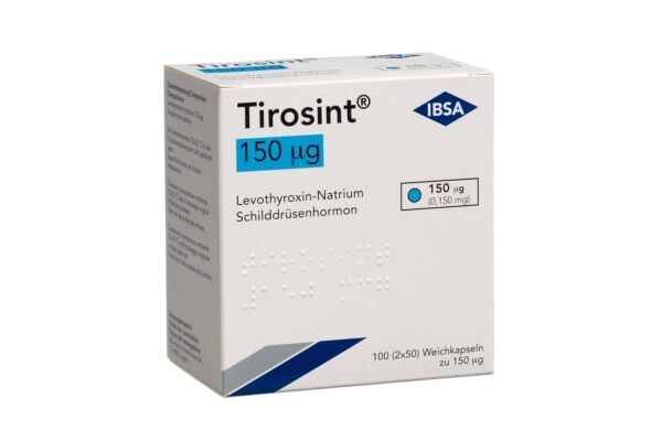 Tirosint caps moll 150 mcg 100 pce