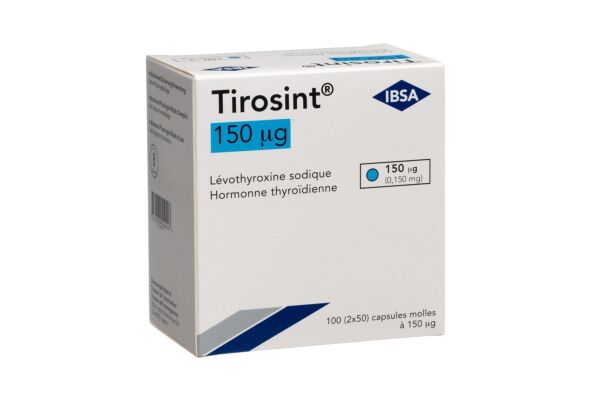 Tirosint caps moll 150 mcg 100 pce