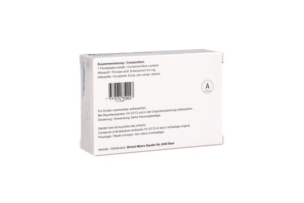 Baraclude Filmtabl 0.5 mg 30 Stk