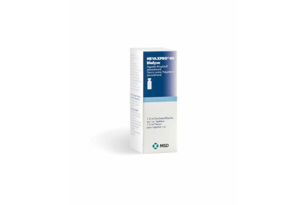 HBVAXPRO sol inj 40 mcg dialyse flac 1 ml